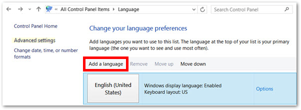 Dodawanie języka w Windows 10
