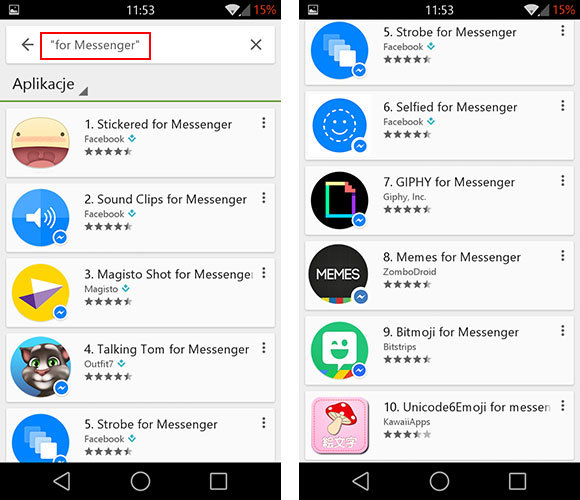 Nowe aplikacje korzystające z Messengera