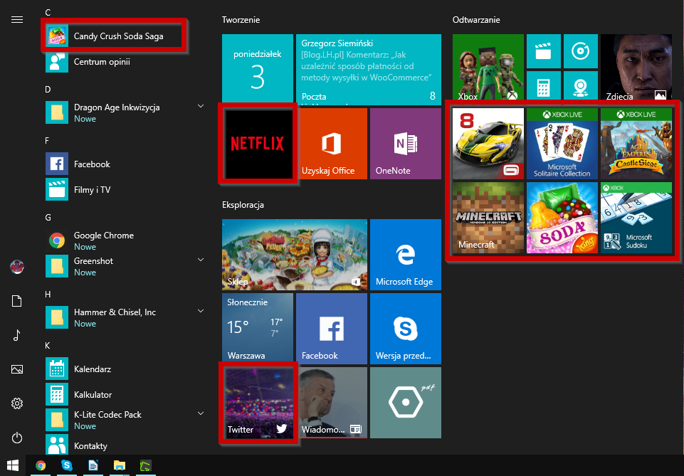 Usuwanie niechcianych aplikacji w Windows 10