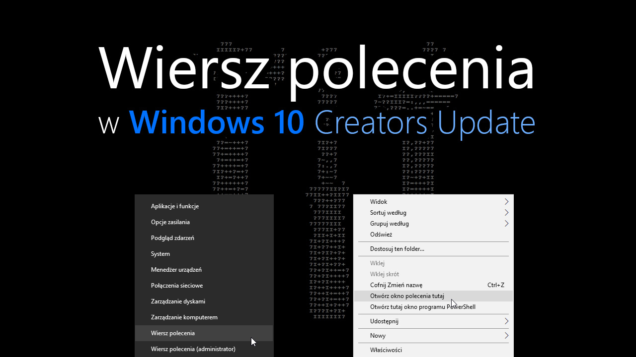 Przywracanie Wiersza poleceń w Windows 10 Creators Update