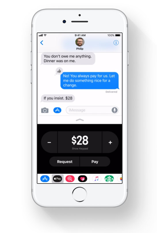 Apple Pay w aplikacji Wiadomości - iOS 11