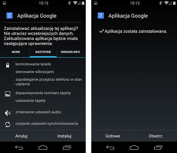 Instalowanie aplikacji Google w Androidzie