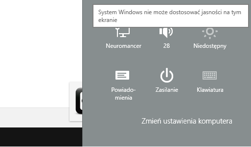 Brak możliwości kontrolowania jasności monitora w Windowsie