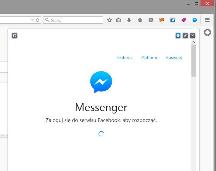 Facebook Messenger w Firefox