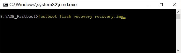 Fastboot - instalacja Recovery