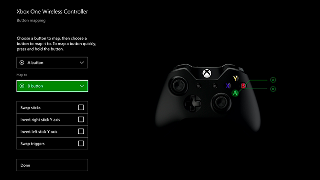 Mapowanie przycisków pada w Xbox One