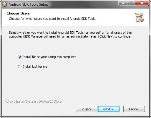 Instalacja Android SDK