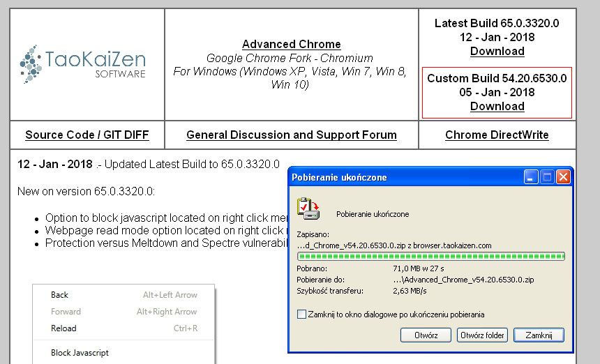 Pobierz Advanced Chrome (Custom Build)