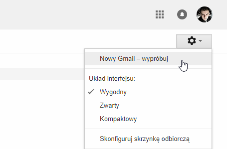 Włącz nowy interfejs Gmail