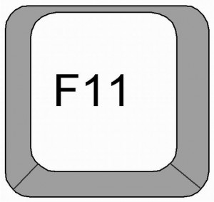 F11 - tryb pełnego ekranu w Chrome