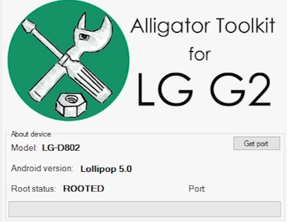 Alligator Toolkit - potwierdzenie rootowania