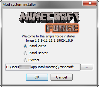 Instalator Minecraft Forge