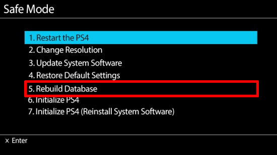 PS4 - tryb bezpieczny