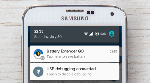 Wyłączanie ekranu w Battery Extender GO