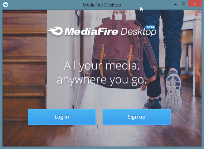 MediaFire Desktop - pierwsze uruchomienie