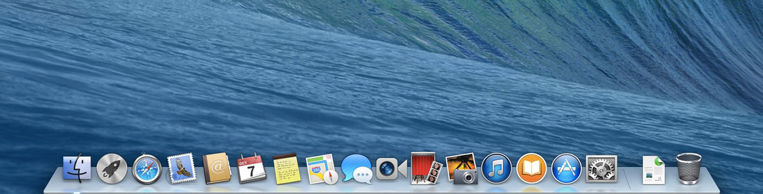 Pasek dock w systemie OS X Maverick
