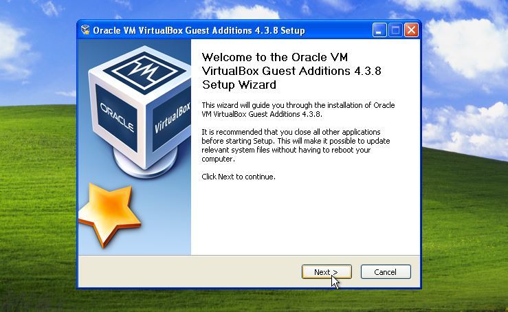 Instalacja VirtualBox Guest Additions na Windows XP