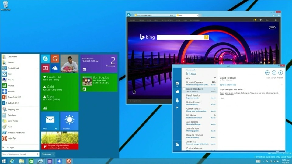 Menu Start w Windows 8 i aplikacje Modern w oknie