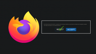 Jak sprawić, by Firefox automatycznie odrzucał i zamykał wyskakujące okienka ze zgodą na pliki cookie.