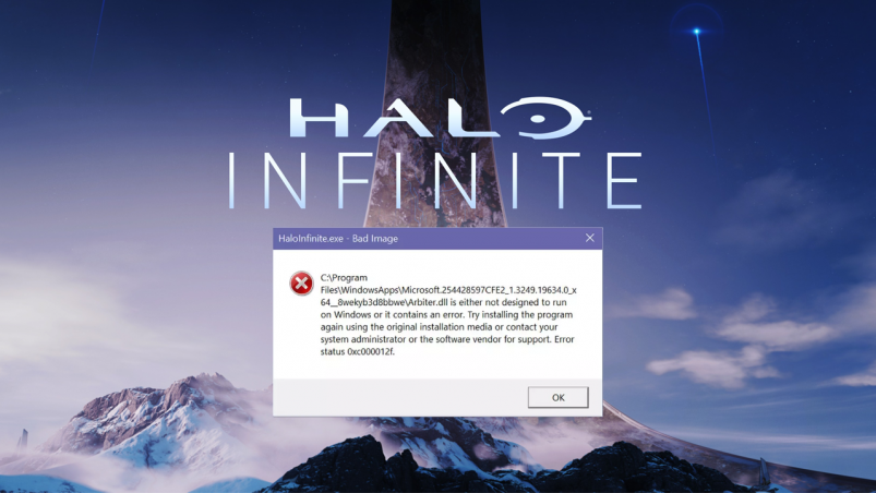Jak naprawić błąd obrazu HaloInfinite.exe - Bad Image w systemie Windows