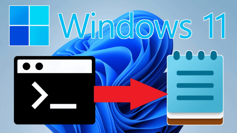 Jak skopiować polecenia CMD bezpośrednio do pliku tekstowego w systemie Windows 11 lub 10