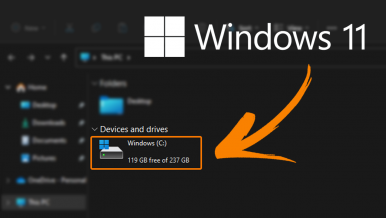 Jak naprawić brakujący pasek wykorzystania miejsca na dysku w Eksploratorze plików w systemie Windows 11.