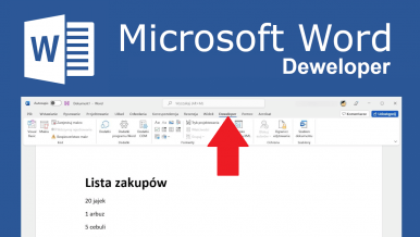 Jak aktywować kartę Deweloper w Microsoft Office Word.