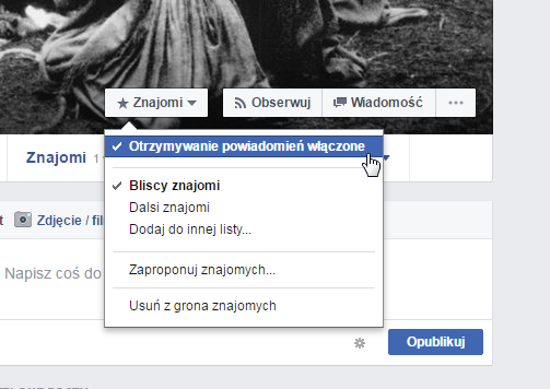 Messenger powiadomienie o aktywności