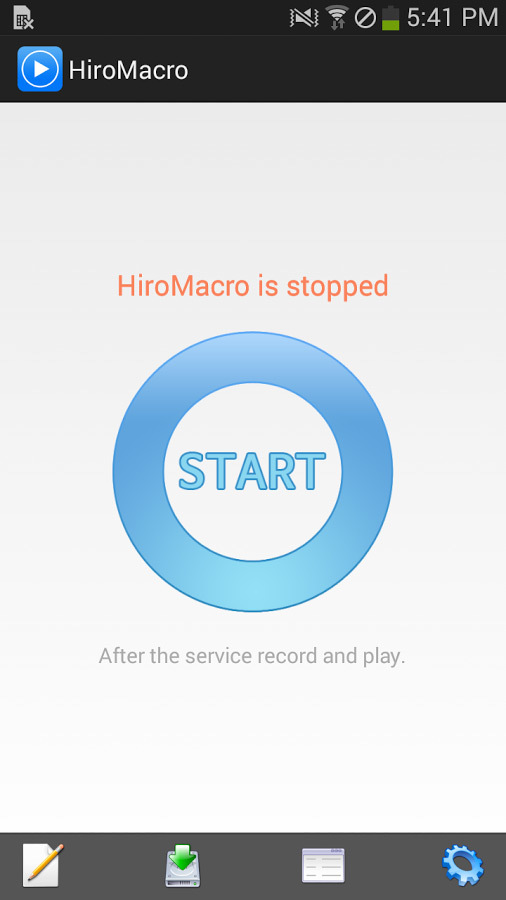 HiroMacro - запуск автокликера