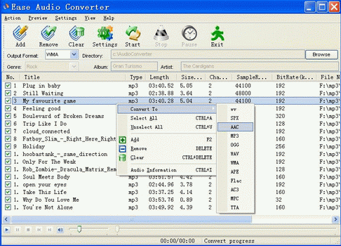 convert wv to flac files