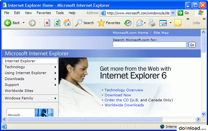 Internet Explorer 6  Przeglądarki internetowe