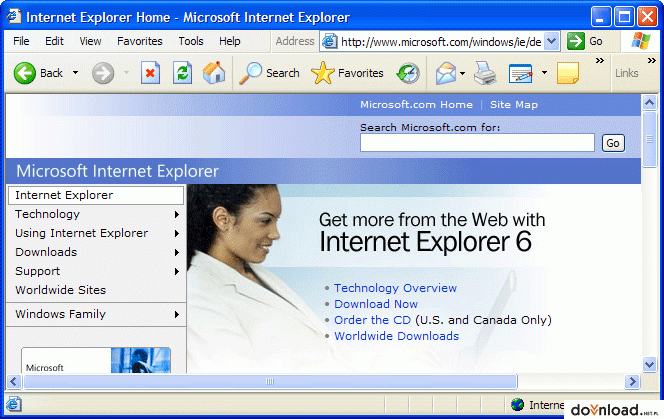 Internet Explorer 6 Przeglądarki internetowe Internet Explorer 6 Przeglądarki internetowe
