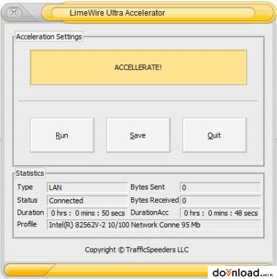 LimeWire Ultra Accelerator  Wymiana plików