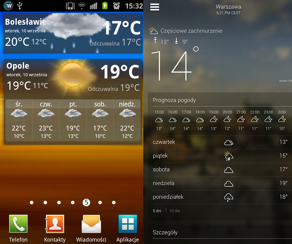 Najlepsza aplikacja pogodowa na androida 2018