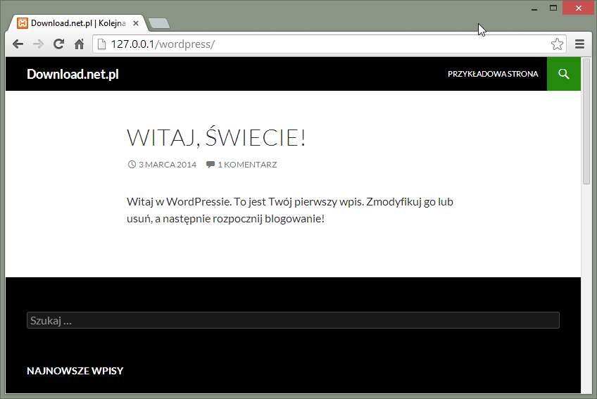 Witaj świecie! - Wordpress