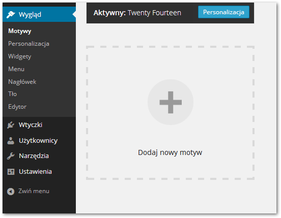 Instalacja nowych motywów do Wordpressa