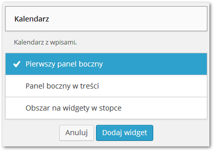Dodawanie widgetów do WordPressa
