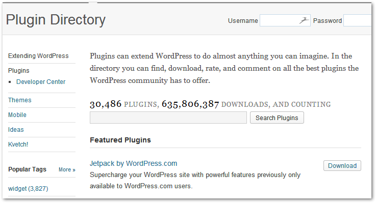 Wordpress - wtyczki na stronie