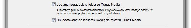 iTunes od podstaw - Ustawienia folderu iTunes Media