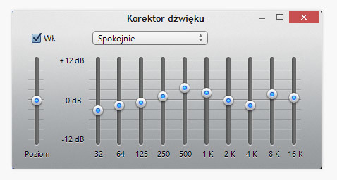 iTunes - korektor dźwięku