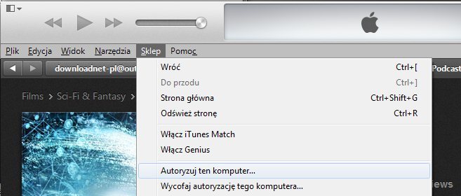 iTunes Store - autoryzacja komputera