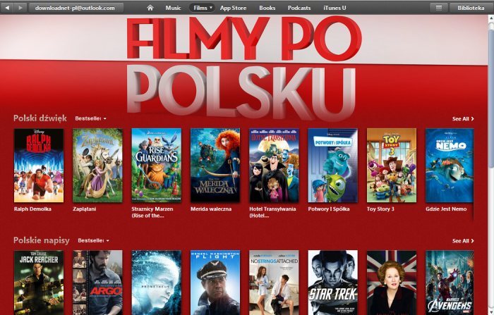 iTunes Store - Filmy po polsku