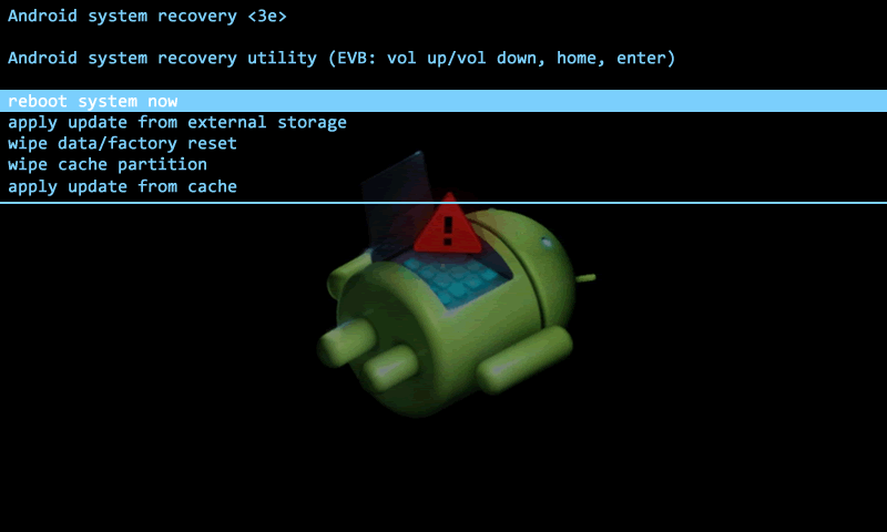 Stockowe recovery Androida