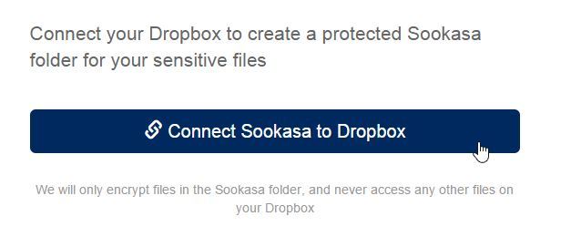 Parowanie konta Sookasa z kontem Dropbox