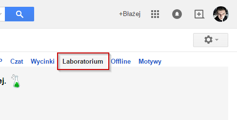 Przejście  do laboratorium z dodatkami do Gmaila