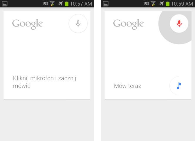 Wyszukiwanie głosowe za pomocą Google'a