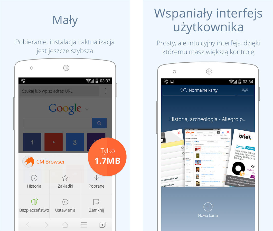 CM Browser - lekka przeglądarka