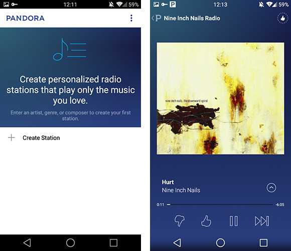 Pandora - tworzenie nowej stacji