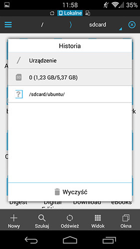 ES File Explorer - przeglądanie zawartości urządzenia