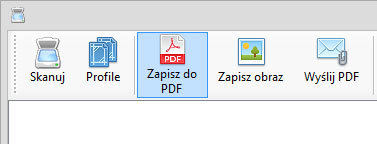 Opcje skanowania, zapisywania i wysyłania PDF